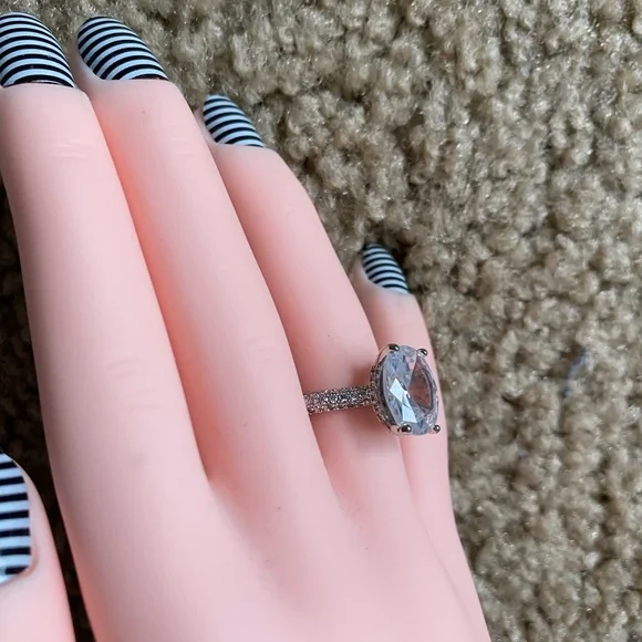 925 silver bank rock for prong wedding ring